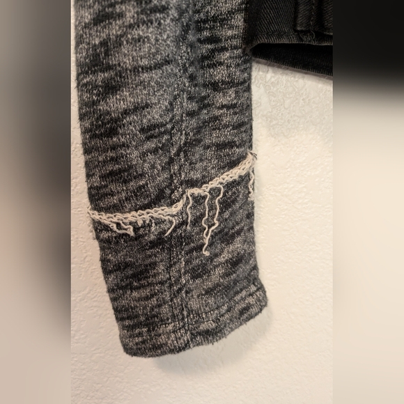 Free People Mixed Media Denim Jacket - Picture 4 of 12
